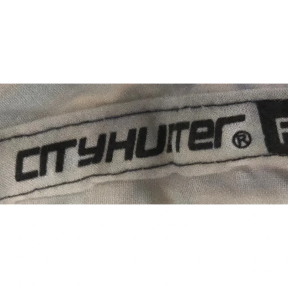 City‎ Hunter DC Logo Fitted Hat Small Black Blue Plaid Cap
